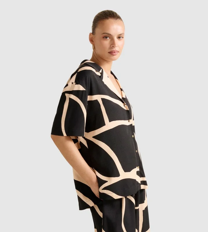 forever new  FLOSSIE Printed Short Sleeves Shirt for Women | Best Price UAE
