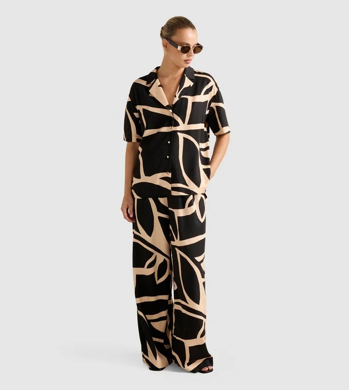 forever new  FLOSSIE Printed Short Sleeves Shirt for Women | Best Price UAE