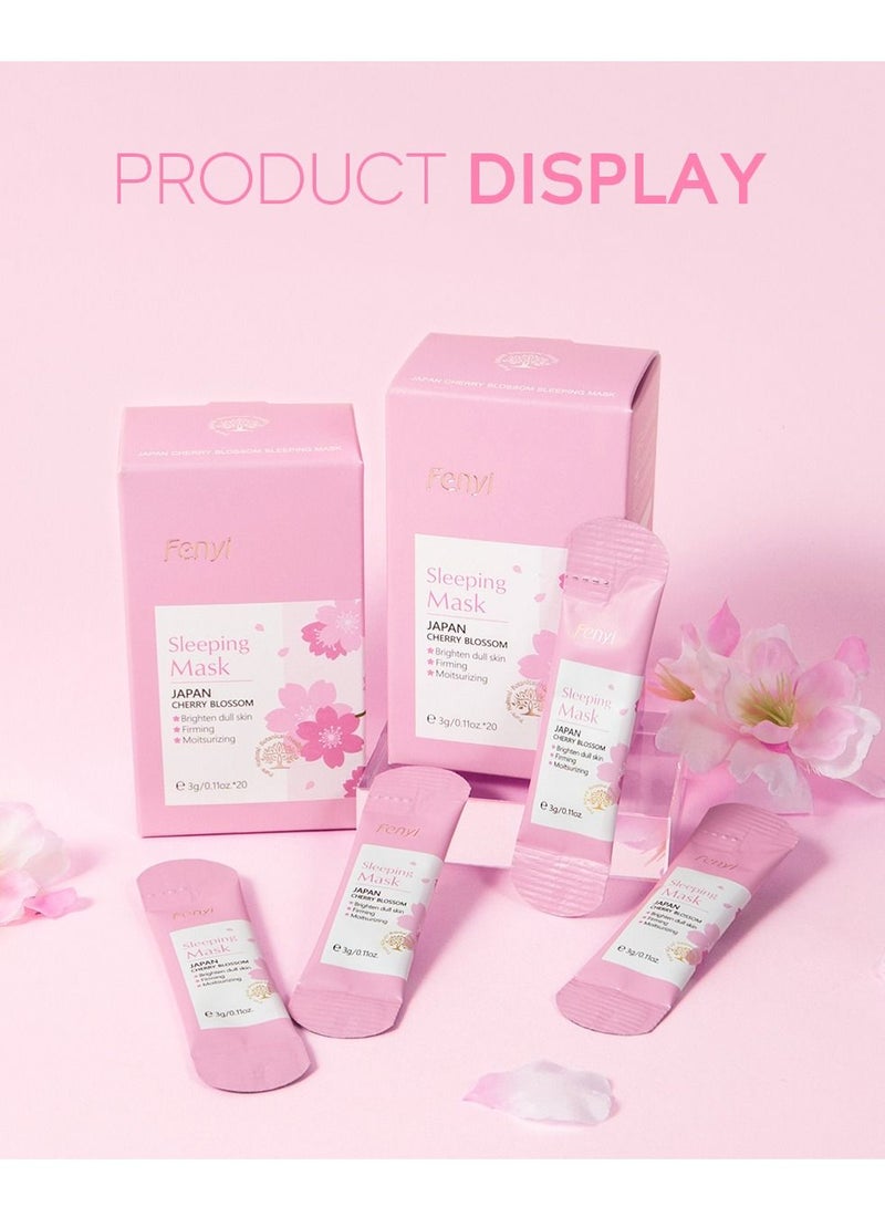 فيني قناع النوم لترطيب البشرة بخلاصة ازهار الكرز اليابانيه مكون من 20 ظرف - Image 2