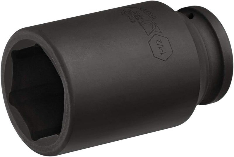 Jetech 3/4 Inch Drive 1-1/2 Inch Deep Impact Socket, Made with Heat-Treated Chrome Molybdenum Alloy Steel, 6-Point Design, SAE - Image 1