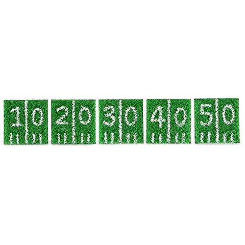 True Zoo Home Turf Coasters, Astro Turf Grass Coasters, Beer Coasters, Football Game, Sports & Outdoors, Football Accessories, Green, Set of 5 - Image 5
