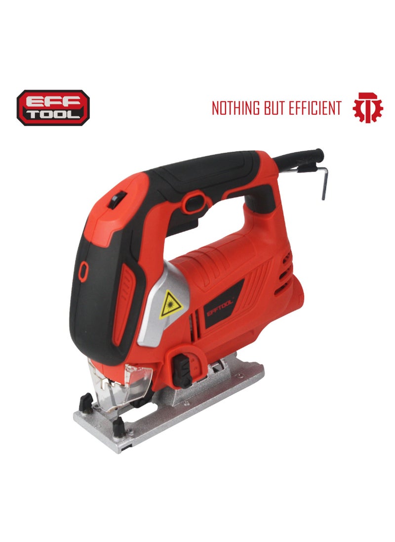 EFFTOOL Compact Jigsaw, 860W, Variable Speed, Ergonomic Design, Lock-On Switch, Dust Extraction, 0-45° Bevel Cuts for Precise, Versatile Cutting,  - Image 3