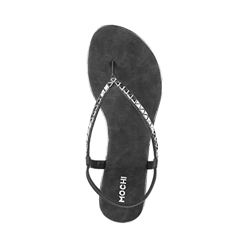Mochi Womens Synthetic Black Sandals (Size (6 UK (39 EU)) - Image 5