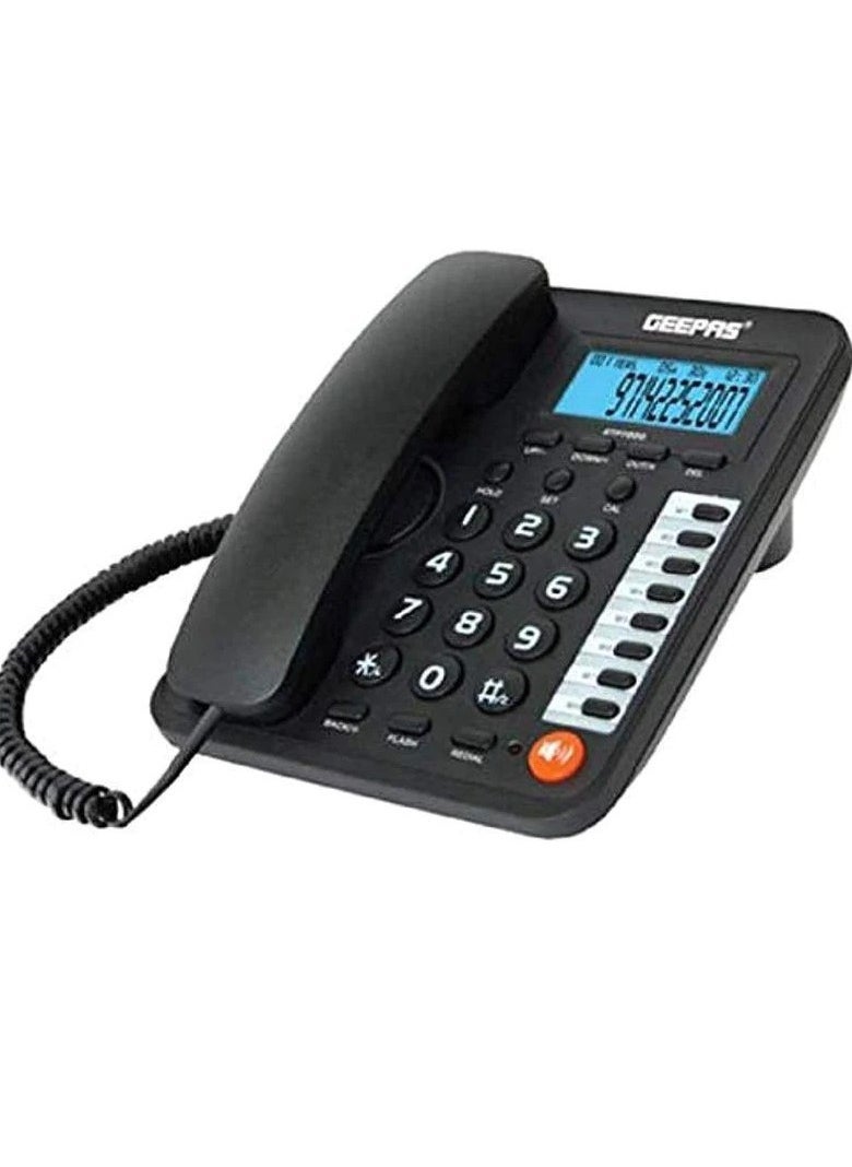 GEEPAS Advanced technology phone with compact quality and elegant design to meet your daily calling needs with caller ID and classic design hands free calling and auto redial function - Image 2