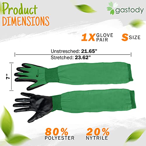 Gastody™ Long Gardening Gloves Women and Men L - Long Sleeve Garden Gloves Multipurpose Heavy Duty Outdoor and Indoor - Long Cuff Garden Gloves - Thorn Resistant Protective Work Rose Pruning Gloves - Image 2