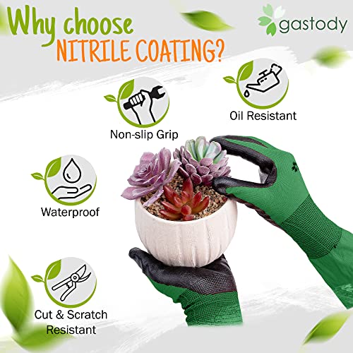 Gastody™ Long Gardening Gloves Women and Men L - Long Sleeve Garden Gloves Multipurpose Heavy Duty Outdoor and Indoor - Long Cuff Garden Gloves - Thorn Resistant Protective Work Rose Pruning Gloves - Image 5