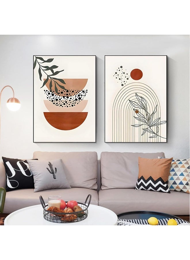 Home Trove Hmdkhi Modern Geometric Line Picture, Abstract Picture Set, Living Room, Bedroom, Poster Wallpaper Art Decoration, Frameless (Wall Picture-13.60 X 90 Cm X 3) - Image 2