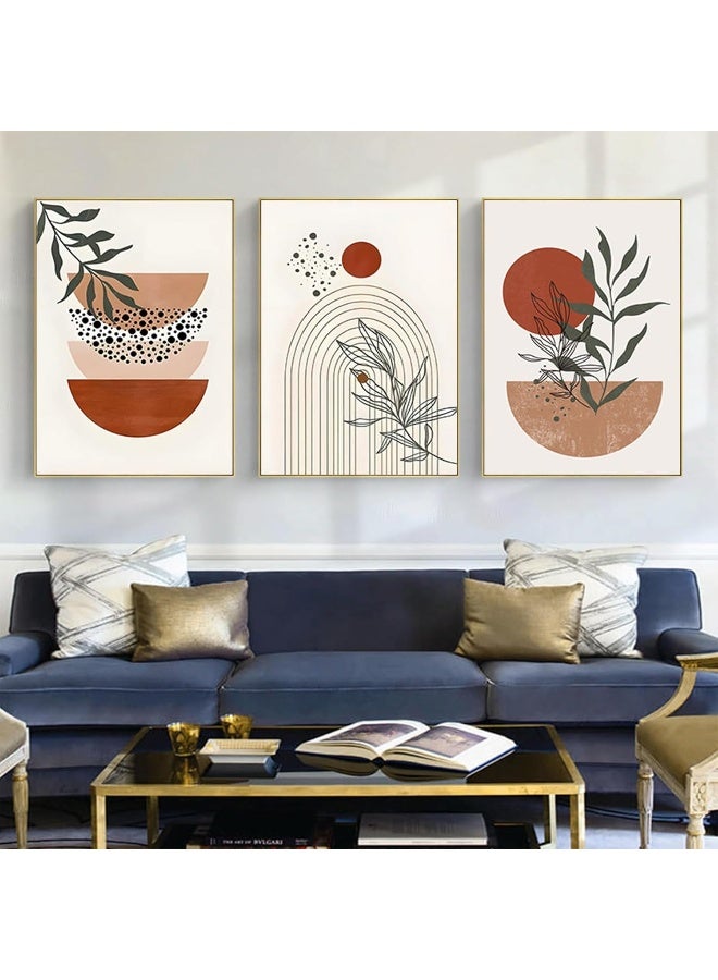 Home Trove Hmdkhi Modern Geometric Line Picture, Abstract Picture Set, Living Room, Bedroom, Poster Wallpaper Art Decoration, Frameless (Wall Picture-13.60 X 90 Cm X 3) - Image 5