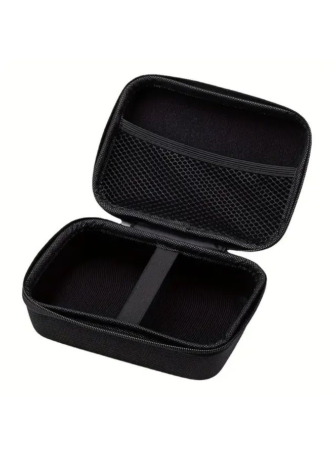 Black Eva Hard Shell Shockproof Portable Organizer Case With Multiple Compartments For Data Cables Headphones And Accessories - Image 3