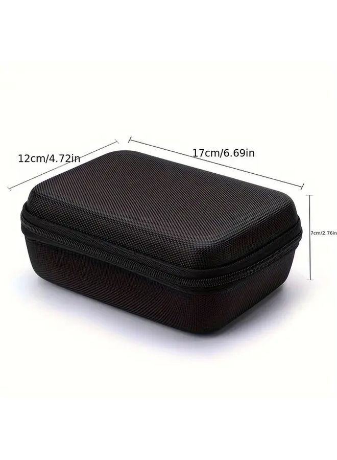 Black Eva Hard Shell Shockproof Portable Organizer Case With Multiple Compartments For Data Cables Headphones And Accessories - Image 2