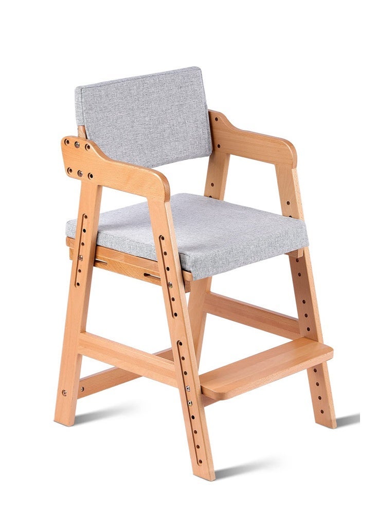 سولاكان كرسي طعام أطفال قابل للتعديل مع صينية قابلة للإزالة وحزام أمان ووسادة مريحة – كرسي تغذية قابل للتحويل للرضّع والأطفال الصغار - Image 1