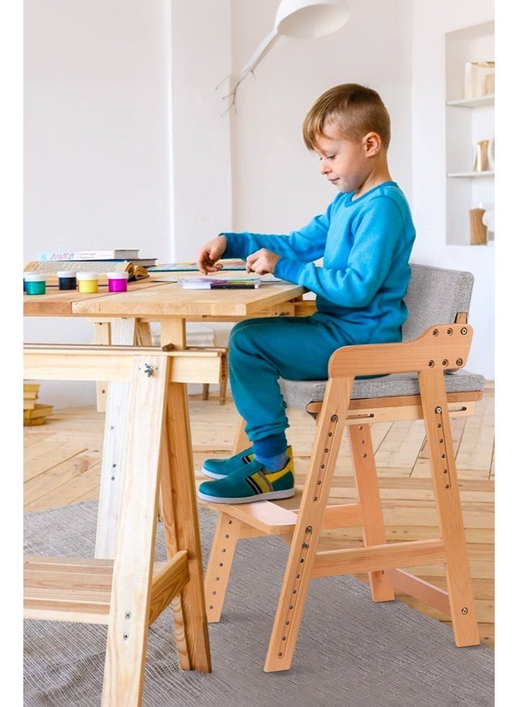 سولاكان كرسي طعام أطفال قابل للتعديل مع صينية قابلة للإزالة وحزام أمان ووسادة مريحة – كرسي تغذية قابل للتحويل للرضّع والأطفال الصغار - Image 2