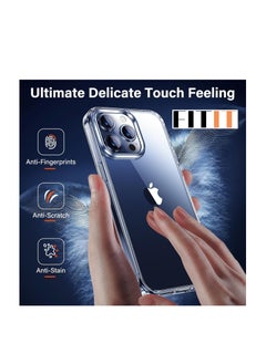 FITIT FITIT CLEAR CASE 6.2" IPHONE 15 Pro Case Clear Transparent,Anti-Yellowing,Ultra-Thin,Shockproof [Military-Grade Drop Protection] Anti-Scratch Hard Back Cover-Crystal Clear  - Image 3