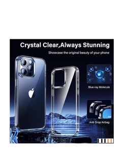 FITIT FITIT CLEAR CASE 6.2" IPHONE 15 Pro Case Clear Transparent,Anti-Yellowing,Ultra-Thin,Shockproof [Military-Grade Drop Protection] Anti-Scratch Hard Back Cover-Crystal Clear  - Image 4