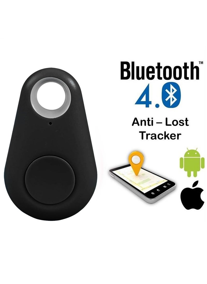 CATANES - Smart Tag itag Bluetooth Tracker Key Finder Locator for Phone Key Item Pets Children Black - Image 1