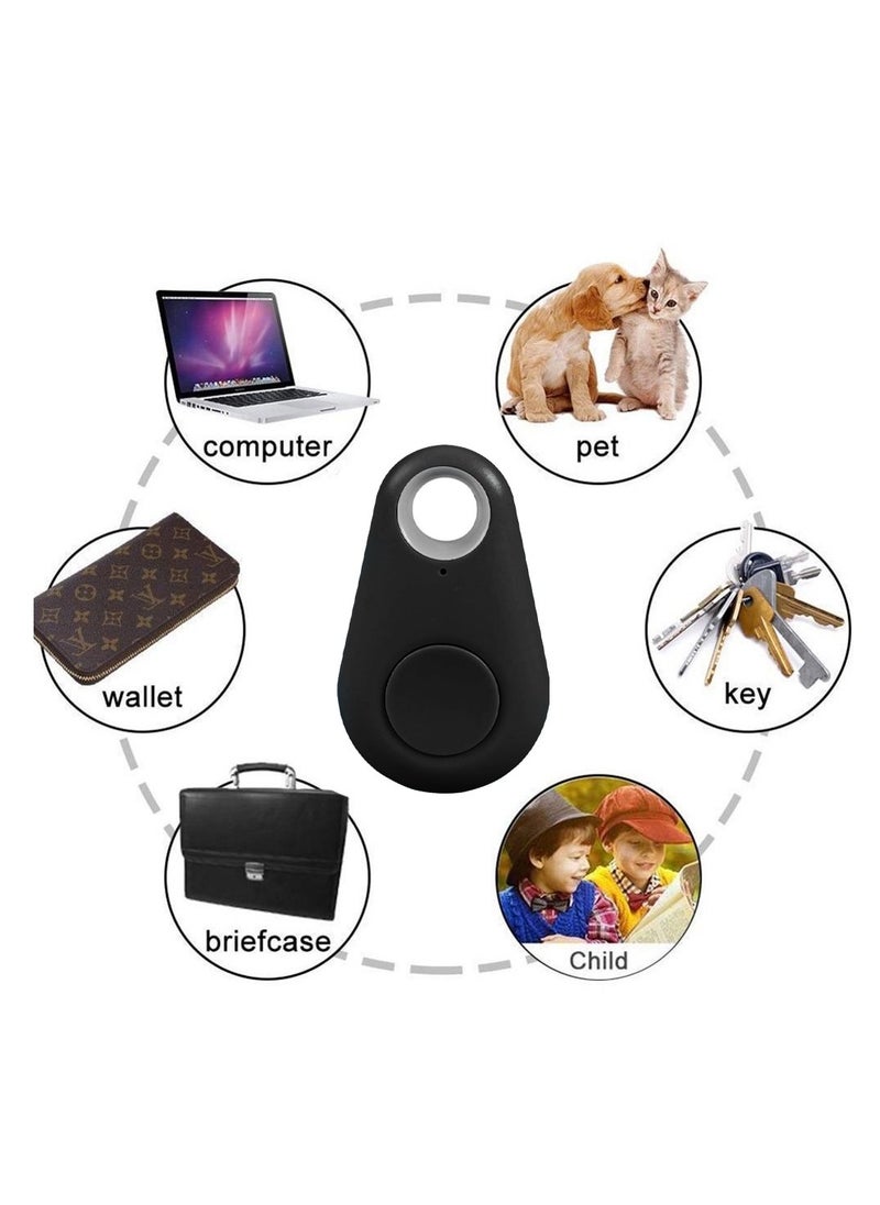 CATANES - Smart Tag itag Bluetooth Tracker Key Finder Locator for Phone Key Item Pets Children Black - Image 1