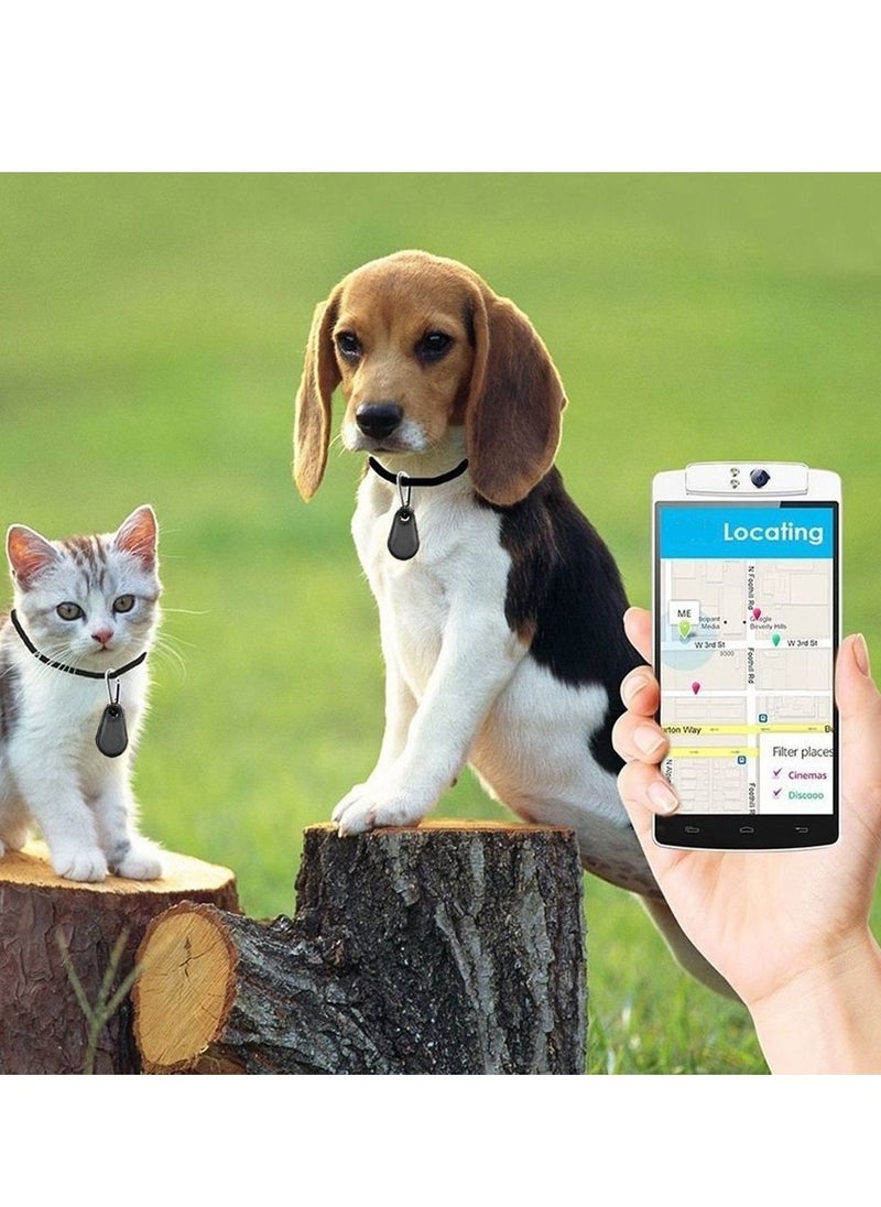 CATANES - Smart Tag itag Bluetooth Tracker Key Finder Locator for Phone Key Item Pets Children Black - Image 1