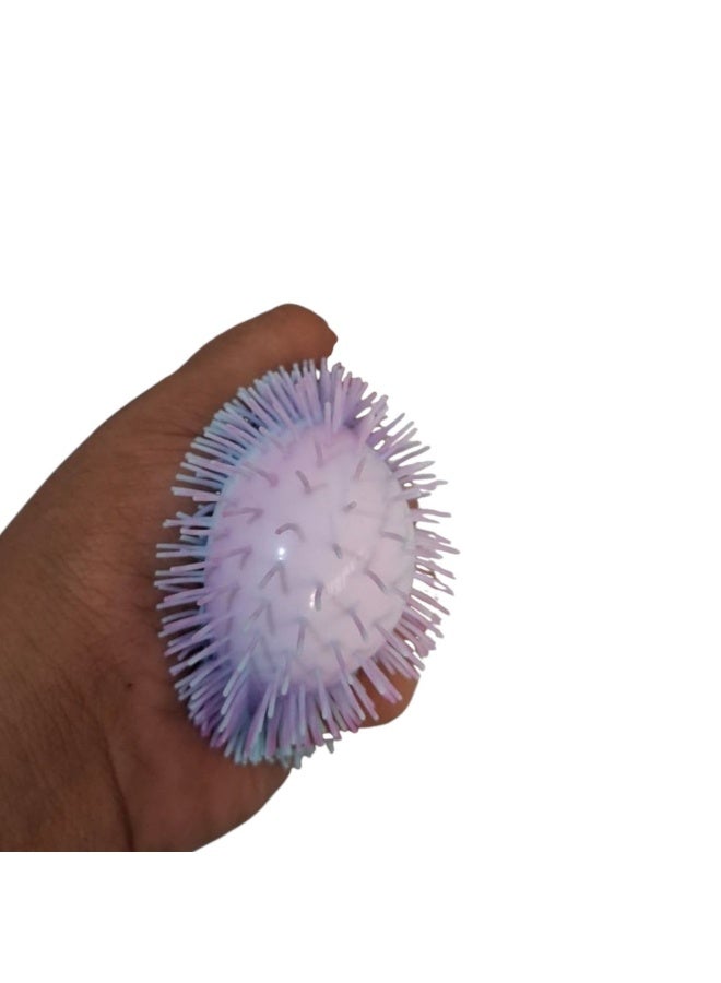 Needoh 8CM Colourful Neon Squeeze Puffer Ball Squishy Sensory Soft Balls - Image 3