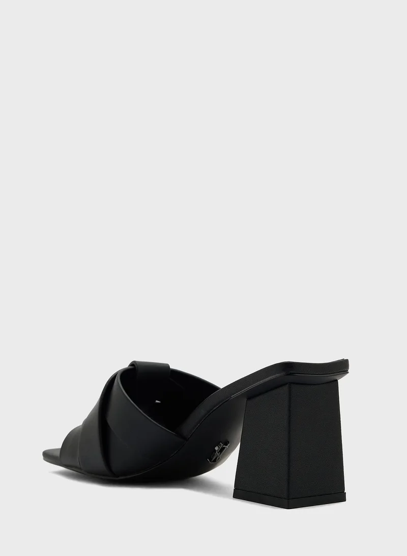 STEVE MADDEN Cross Strap High Heel Sandals