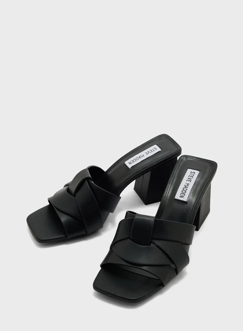 STEVE MADDEN Cross Strap High Heel Sandals
