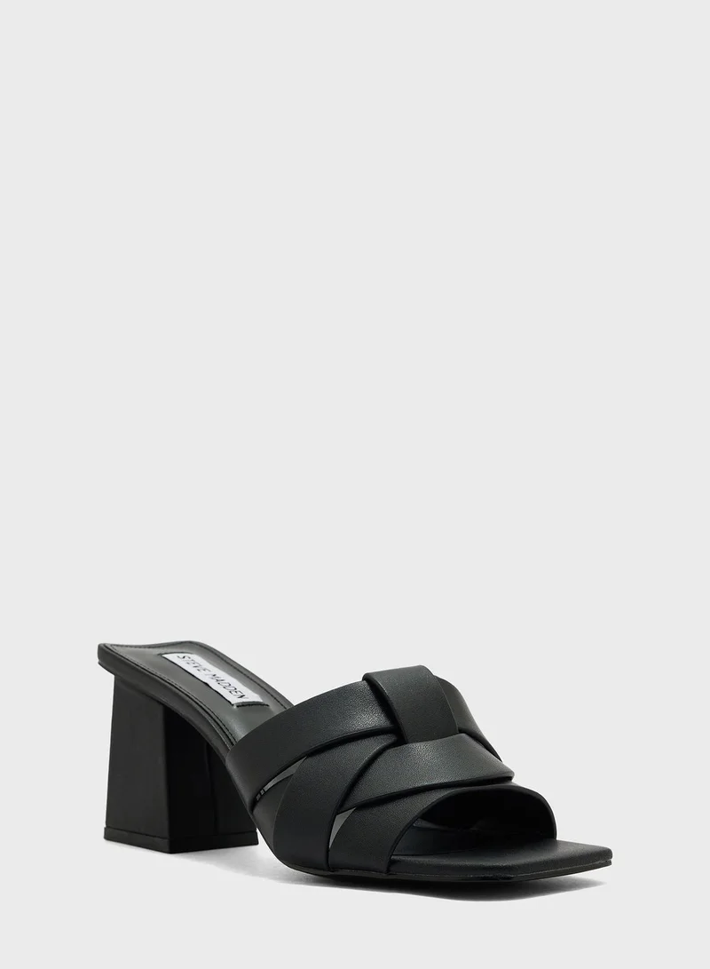 STEVE MADDEN Cross Strap High Heel Sandals