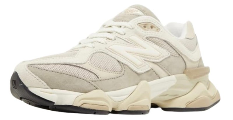 New Balance 9060 Big Kids Shoes (Linen Beige Timberwolf, 6.5) - Image 1