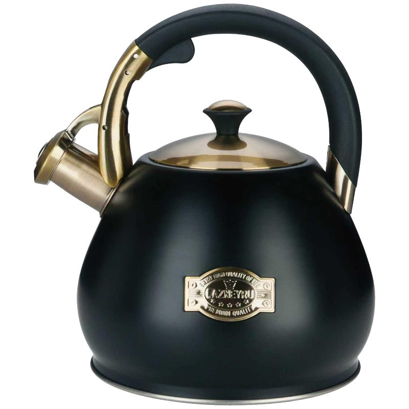 Lazneyru Tea Kettle Stovetop Whistling Kettle Teapot, 3Quart Tea Pot Stainless Steel Teakettle for Stove Top with Heat Proof Ergonomic Handle - Image 1