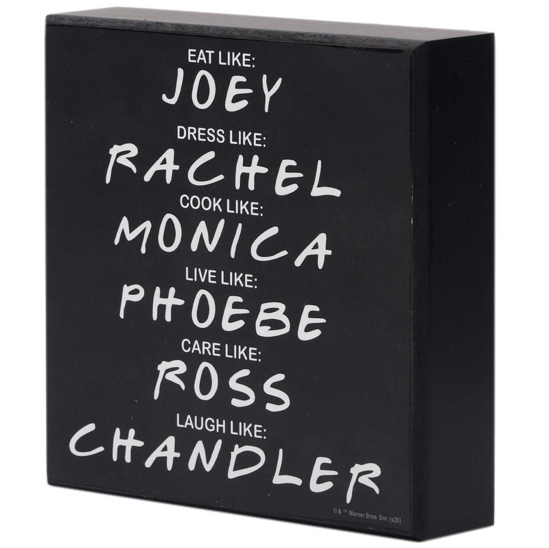 Open Road Brands Friends The TV Series Character Names Wood Block Decor - Cute Friends Decoration for Home or Office - Image 2