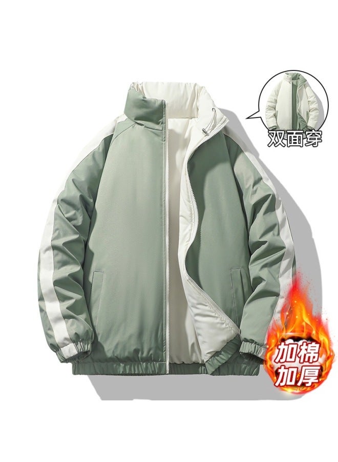 New Winter Trendy Brand Reversible Cotton Outwear For Men And Women, Windproof, Thickeneded And Warm, Loose Cotton Jacket For Couples