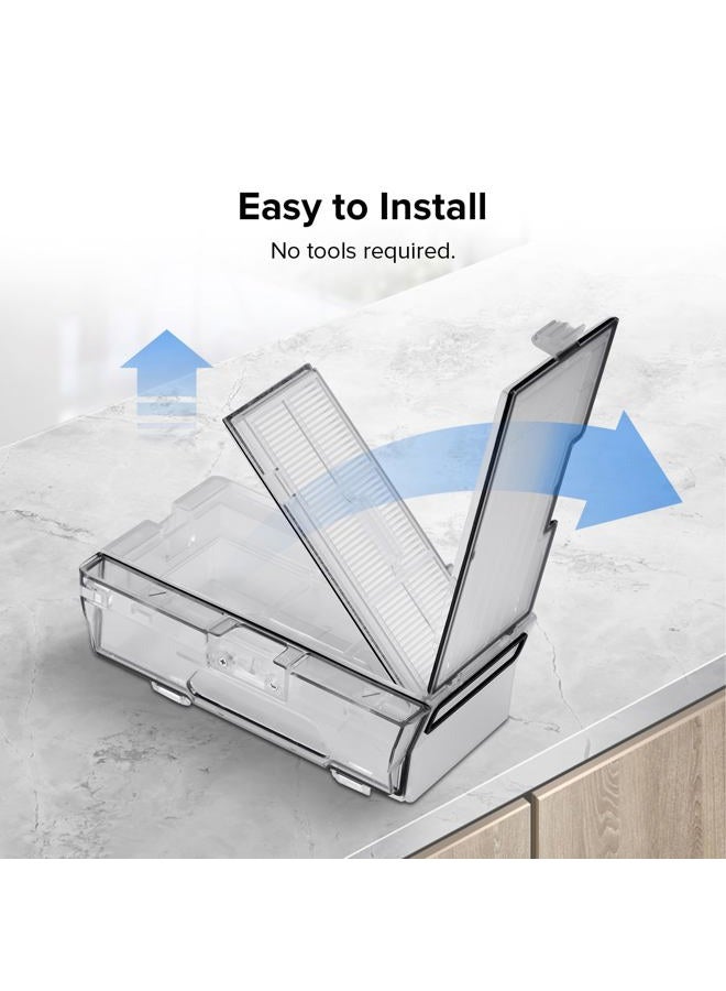 roborock Washable Filter S8 Pro Ultra / S8+ / S8 / S7 Max Ultra / S7 / S7+ / S7 MaxV / S7 MaxV Plus / S7MaxV Ultra Robot Vacuum Cleaners (2Pcs White) - Image 5