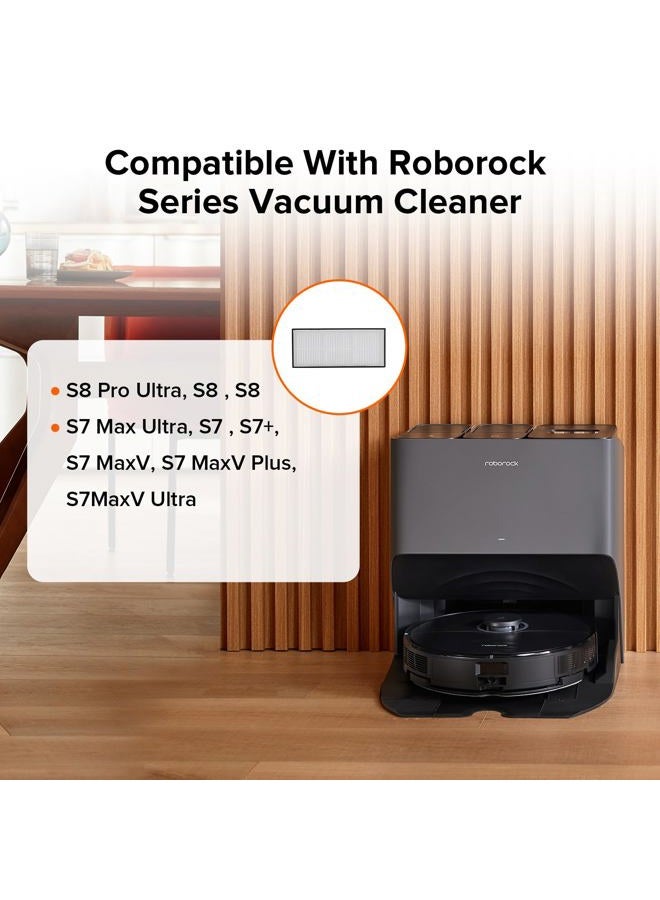 roborock Washable Filter S8 Pro Ultra / S8+ / S8 / S7 Max Ultra / S7 / S7+ / S7 MaxV / S7 MaxV Plus / S7MaxV Ultra Robot Vacuum Cleaners (2Pcs White) - Image 2