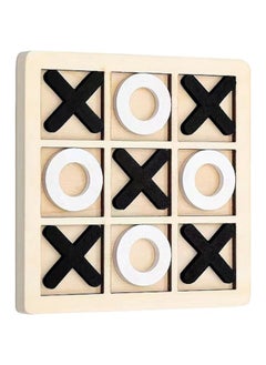 ATRI Wooden X O Game, Interactive Family Board Game Suitable for Adults and Kids Middle size 18CM  - Image 1