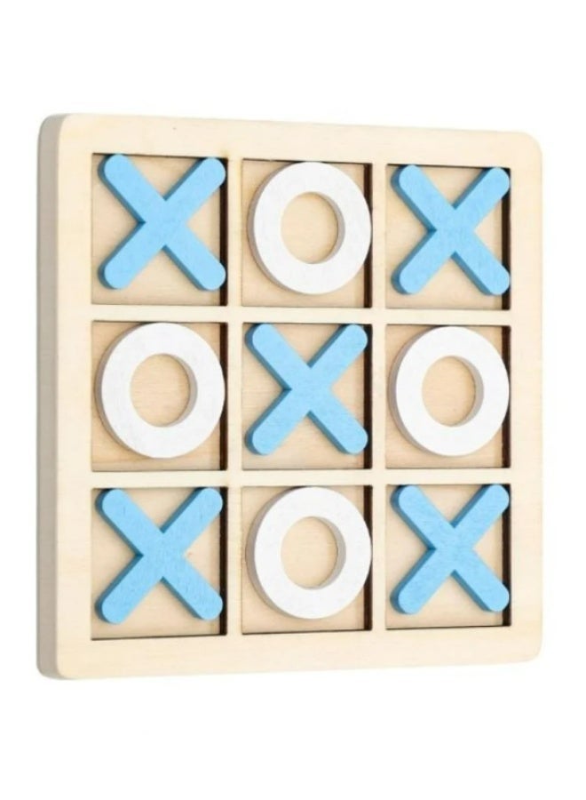 ATRI Wooden X O Game, Interactive Family Board Game Suitable for Adults and Kids Middle size 18CM - Image 1
