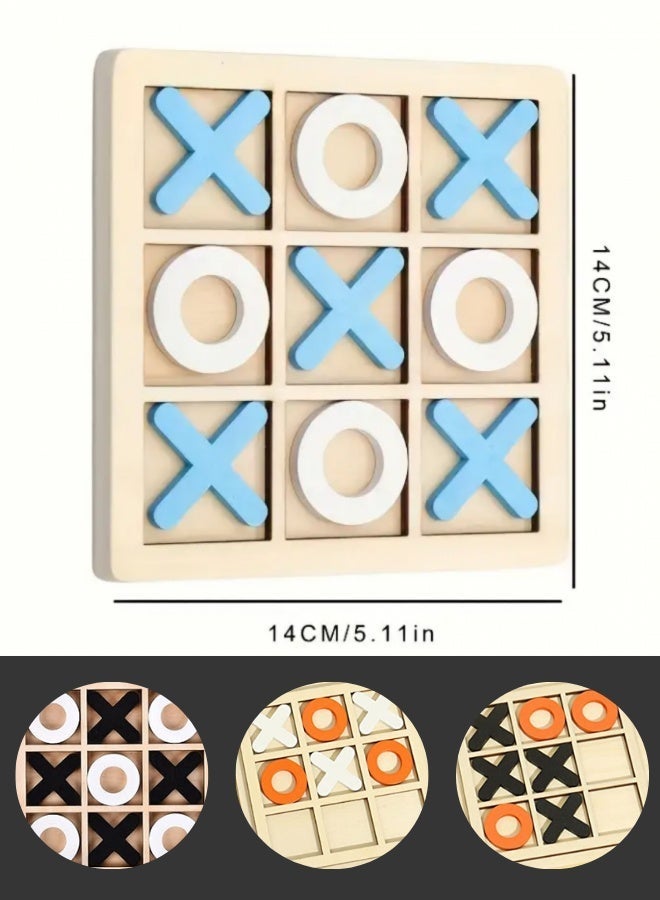 ATRI Wooden X O Game, Interactive Family Board Game Suitable for Adults and Kids Middle size 18CM - Image 3