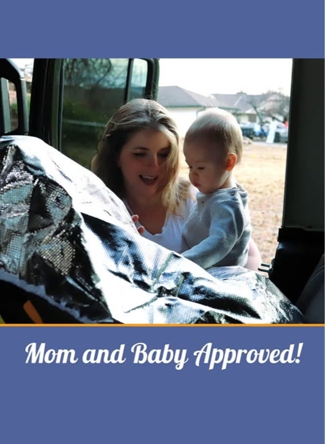 Baby Car Seat Sun Shade Cover for Covers and Blocks Out Heat and Sun, Protection from UV Sunlight, 108*74 cm - Image 5
