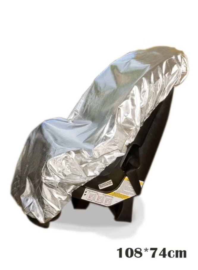 Baby Car Seat Sun Shade Cover for Covers and Blocks Out Heat and Sun, Protection from UV Sunlight, 108*74 cm - Image 1