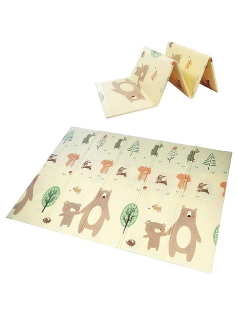 Play Mat for Kids, 2 meters * 150 cm, Foldable, Non-Slip, Reversible for Infants and Toddlers, XPE Foam with Carry Bag.