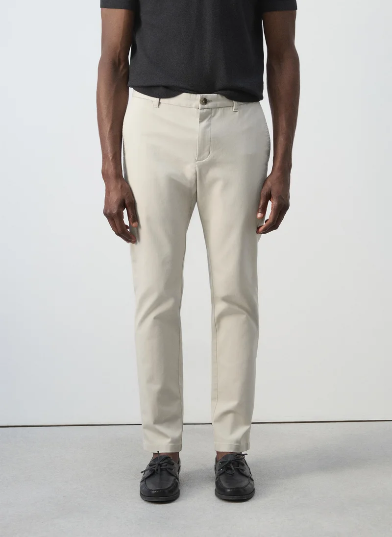 مانجو مان Barna Slim-Fit Twill Chino Trousers