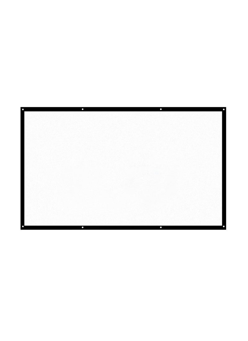 Generic 120-inch 16:9 Projector Screen Portable HD Projection Screen Foldable Wall Mounted for Home Theater Office Movies Indoors Outdoors  - Image 1