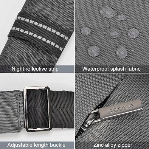 OSOCE Anti Theft Crossbody Bags Sling Bag for Women Men Waterproof Wander Bag for Sports and Travel. (2.0Grey, Small) - Image 5