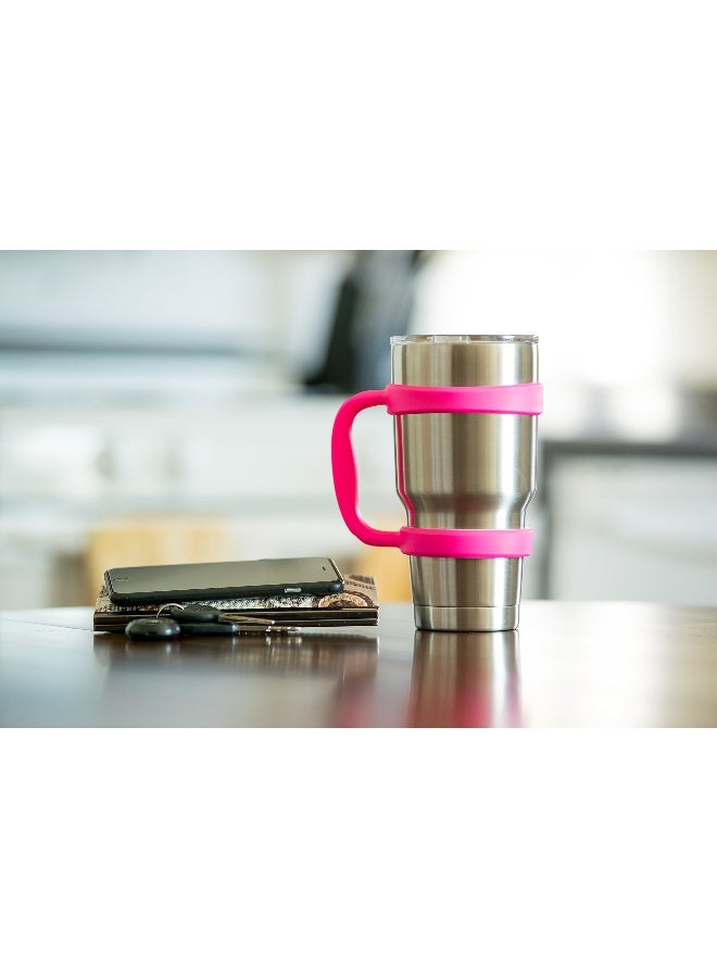 STRATA CUPS 30oz Tumbler Handle (PINK) Available For 30oz YETI Tumbler, OZARK TRAIL, Rambler Tumbler- BPA FREE - Image 4