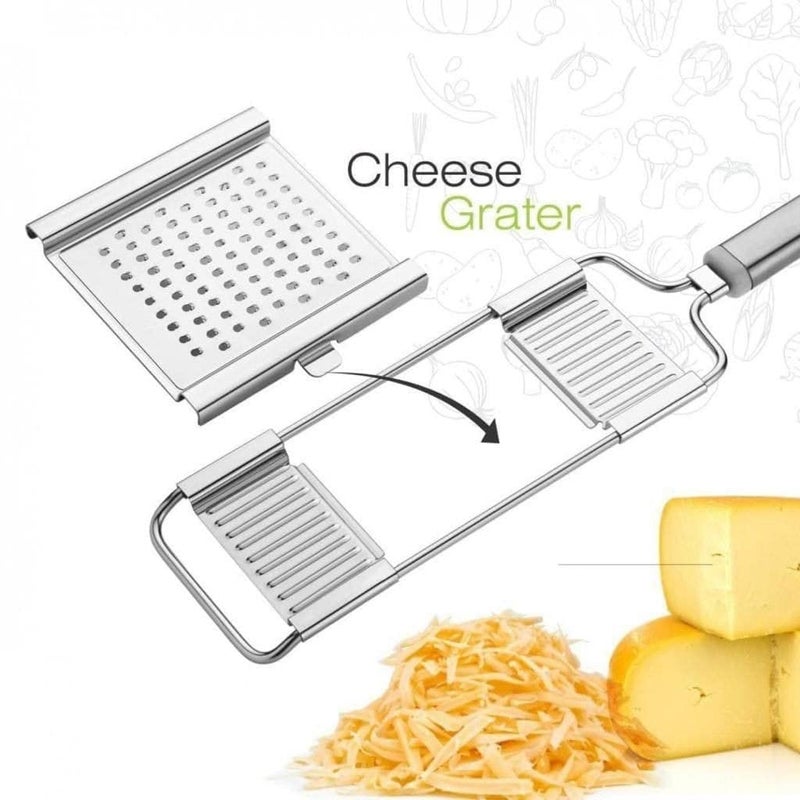 AUREUS Stainless Steel 6 in 1 Vegetable Cutter French Fries Cutters Chopper with 6 Blades Kitchen Tool Stainless Steel 199 - Image 4
