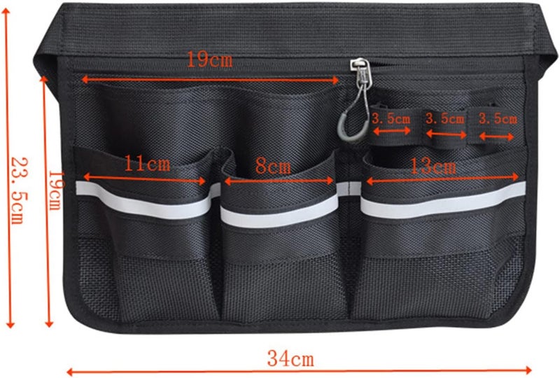 cheekyglo Utility Waist Apron Cleaning Fanny Pack Attendant Storage Tool Kit for Holding Gardening Tools and Home Decoration Tools,Style 2 - Image 3