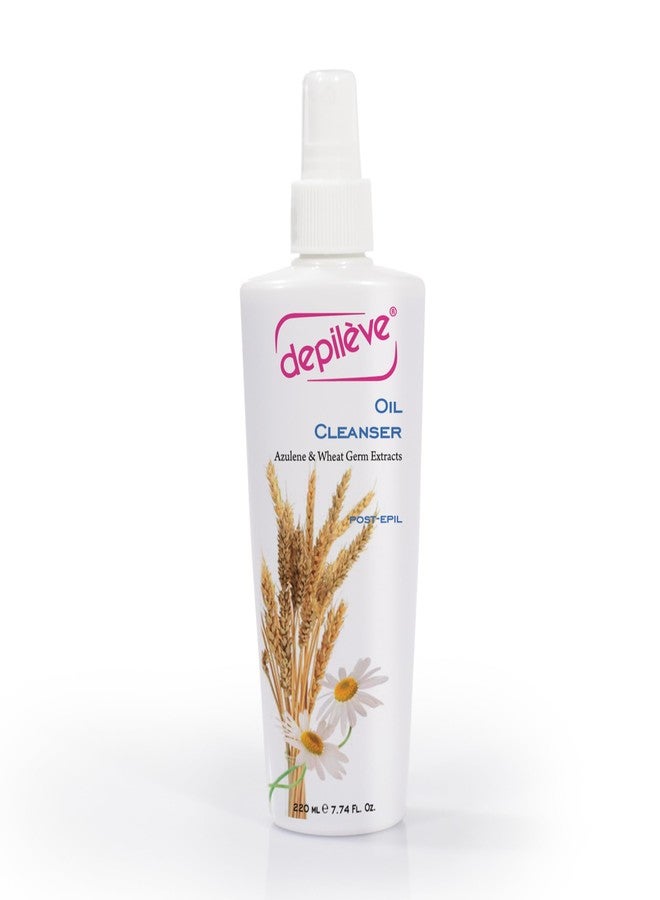 Depileve منظف زيت ديبيليف - زيت الأزولين - يزيل بقايا الشمع - عناية بعد الاستخدام غنية بزيت جنين القمح - لجميع أنواع البشرة - زيت تدليك بعد الشمع، 7 أونصة - Image 1