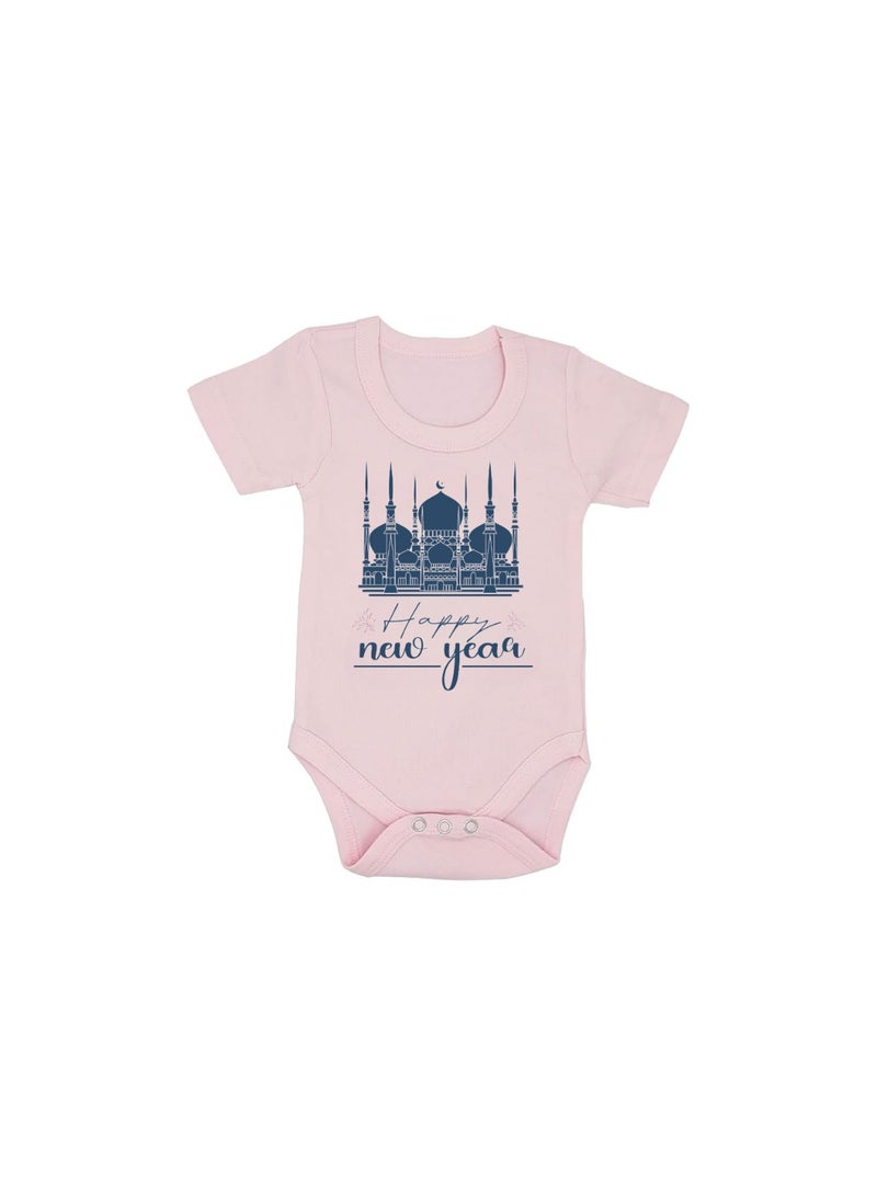 PRINTSHOP4ME Abu Dhabi New Year's Soft Cotton Baby Onesie Bodysuit Short Sleeve-Perfect Outfit Celebration For New Year-Gift For Baby Shower - Image 1