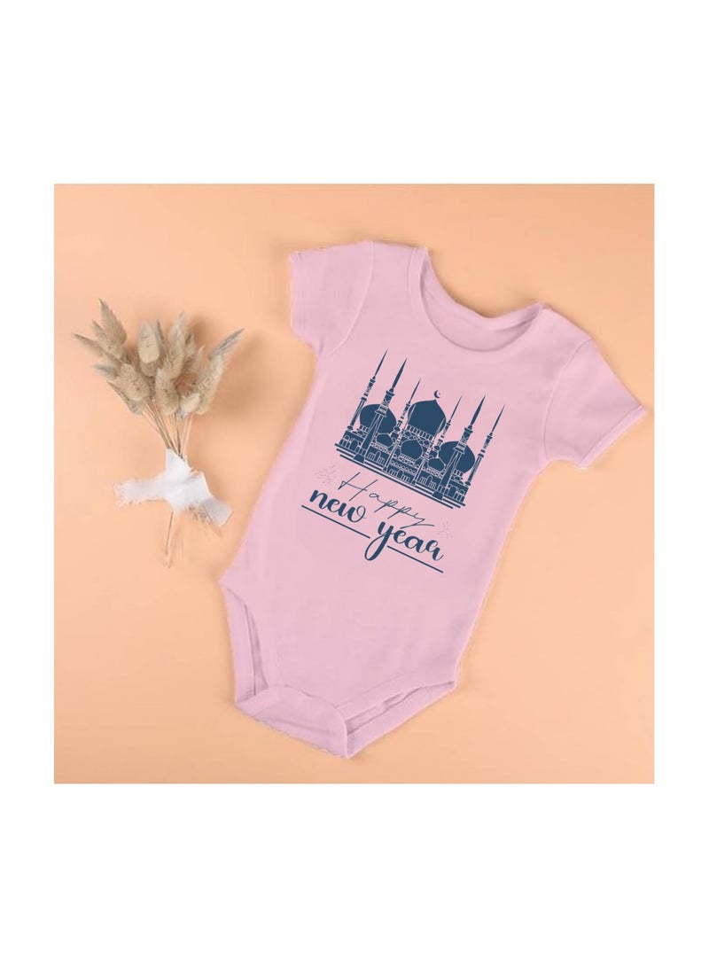 PRINTSHOP4ME Abu Dhabi New Year's Soft Cotton Baby Onesie Bodysuit Short Sleeve-Perfect Outfit Celebration For New Year-Gift For Baby Shower - Image 3