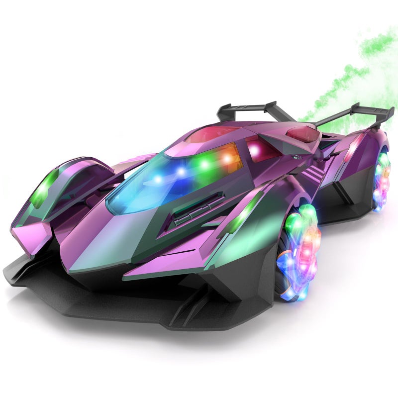 SASBSC Lamb Remote Control Car for Boys 47 812 Drift Rc Cars with 360 Rotation Spray Music Lights 112 Rechargeable Rc Car Toys 1012kmh Sport Race Toy Cars Gifts for Kids MultiColor - Image 3
