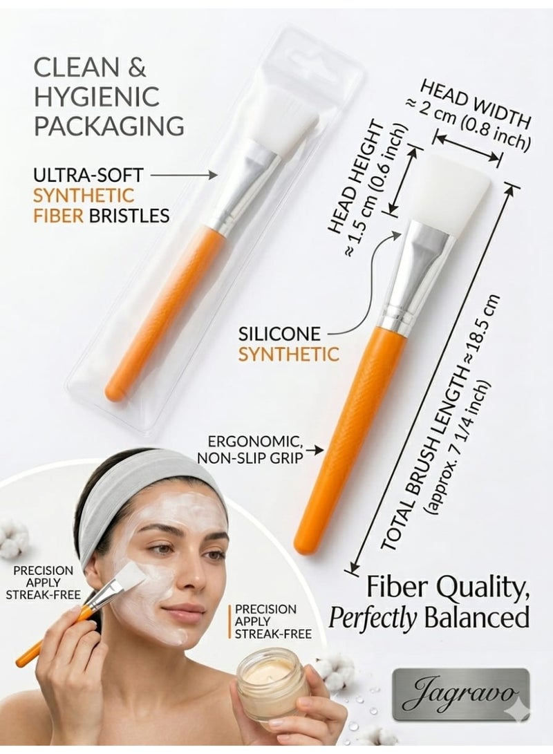 Jagravo Ultra Soft Facial Applicator Brush for Face Mask, Cream & Skincare Use - Image 2