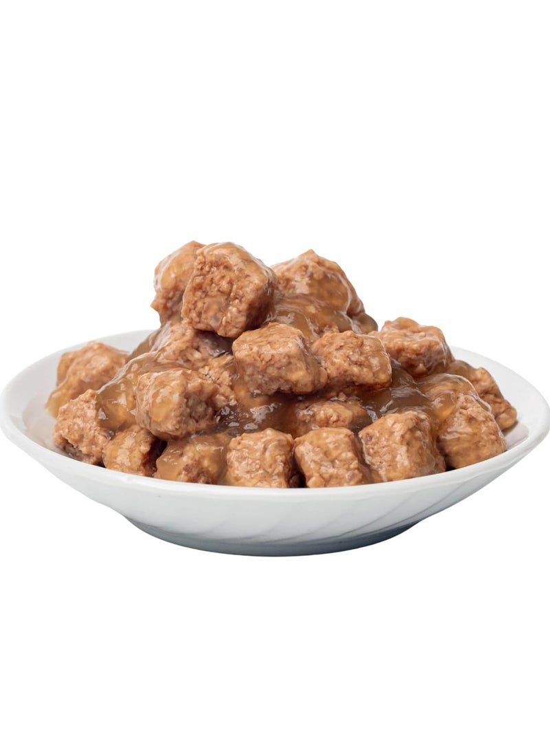 LOQMA - LOQMA (24 packs) wet cat food with flavor - Salmon And Shrimp Chunck In Gravy / 400 grams - Image 1