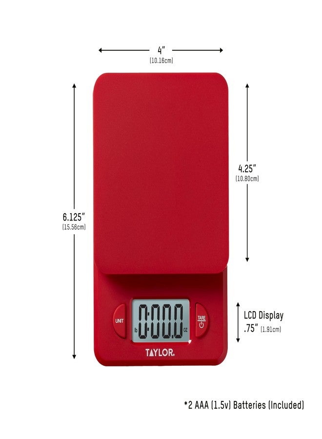 Taylor Compact Digital Scale (Red) - Image 3